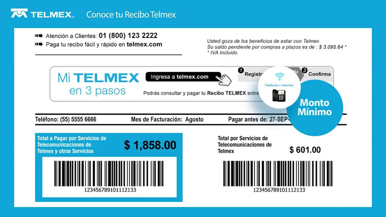 Conoce tu Recibo Telmex