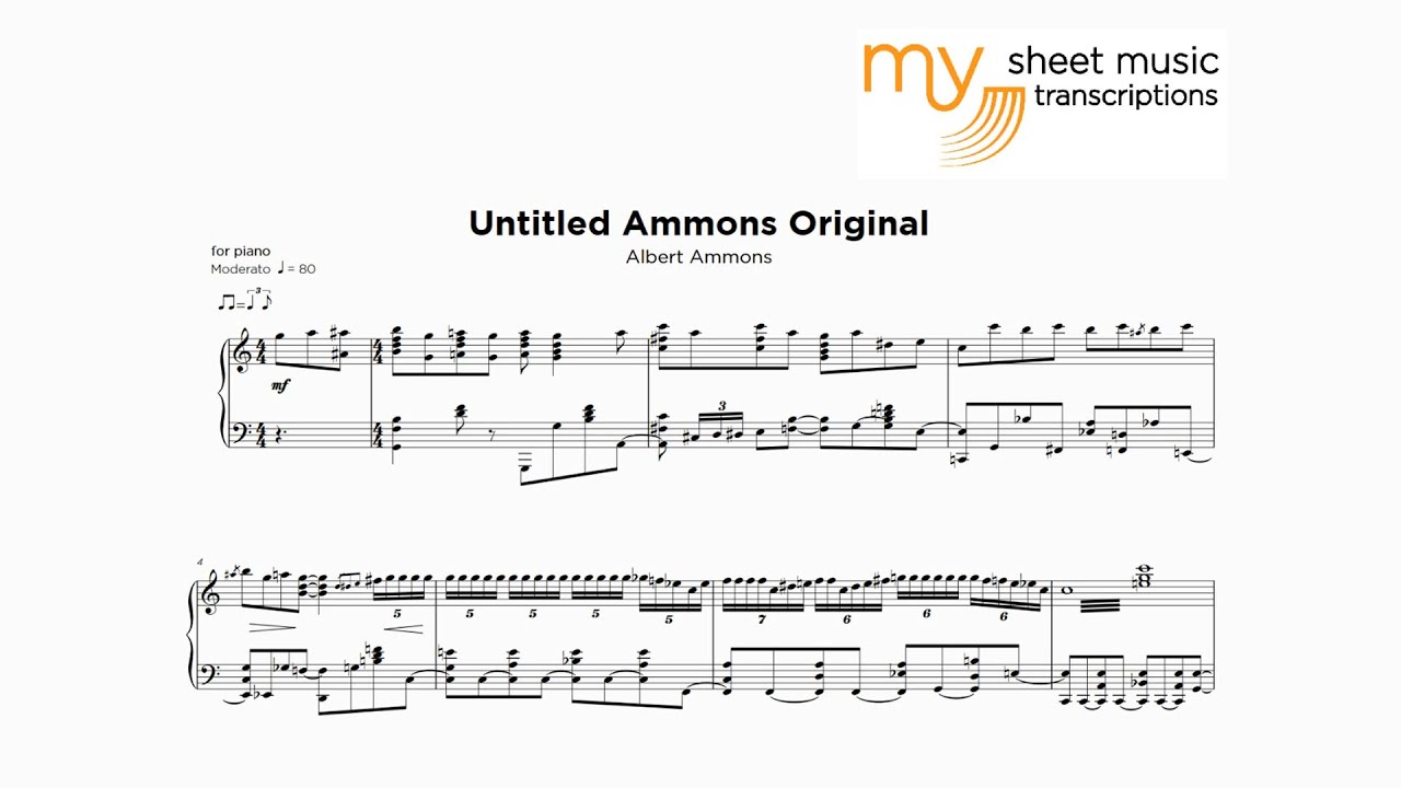 Albert Ammons - Untitled Original (Jazz Transcription)