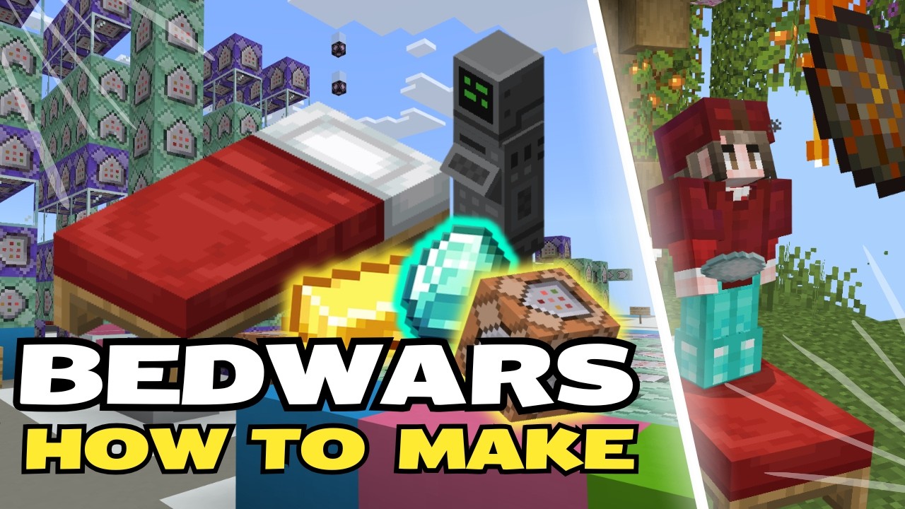 How To Make Bedwars in Minecraft Bedrock (FULL TUTORIAL)