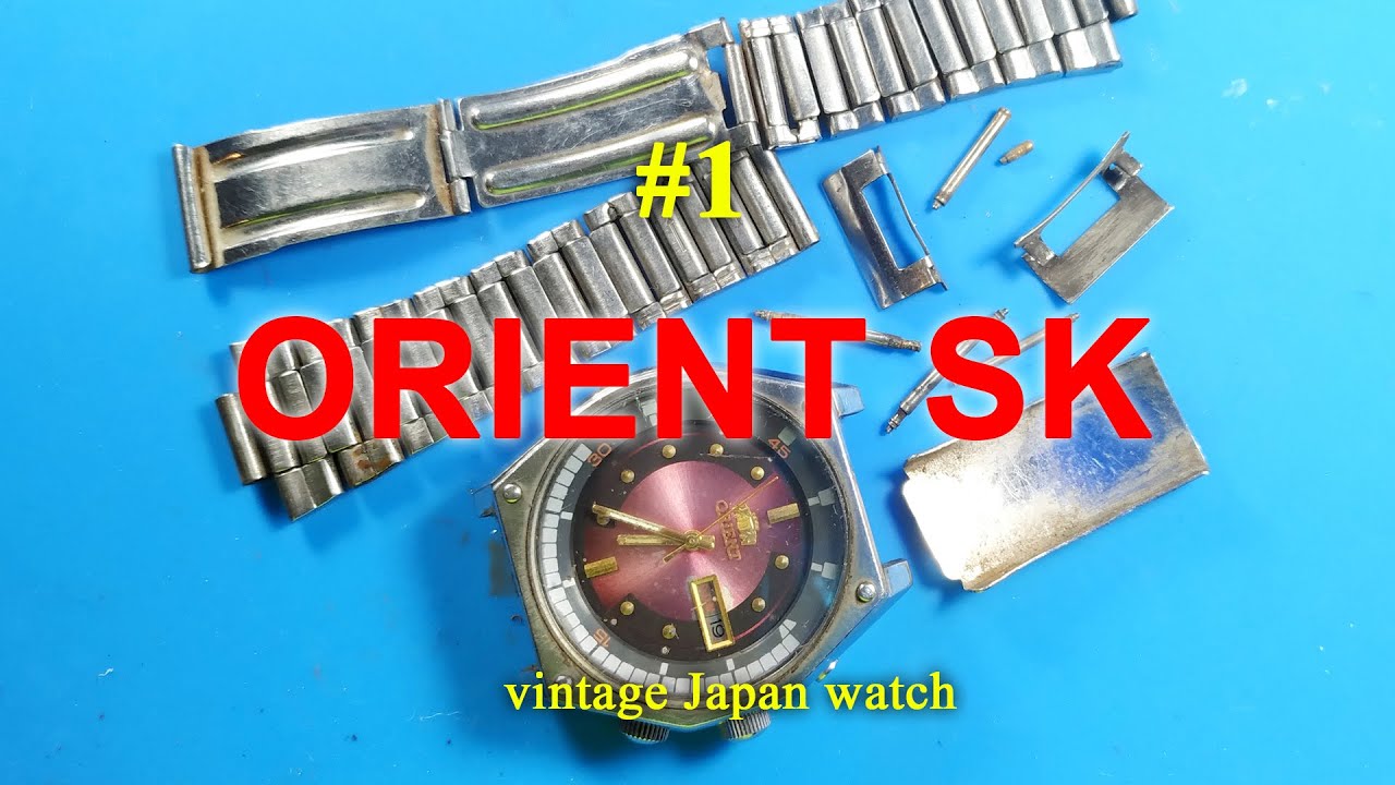 #1 ORIENT SK 21 jewels service - rã máy (disassembly)