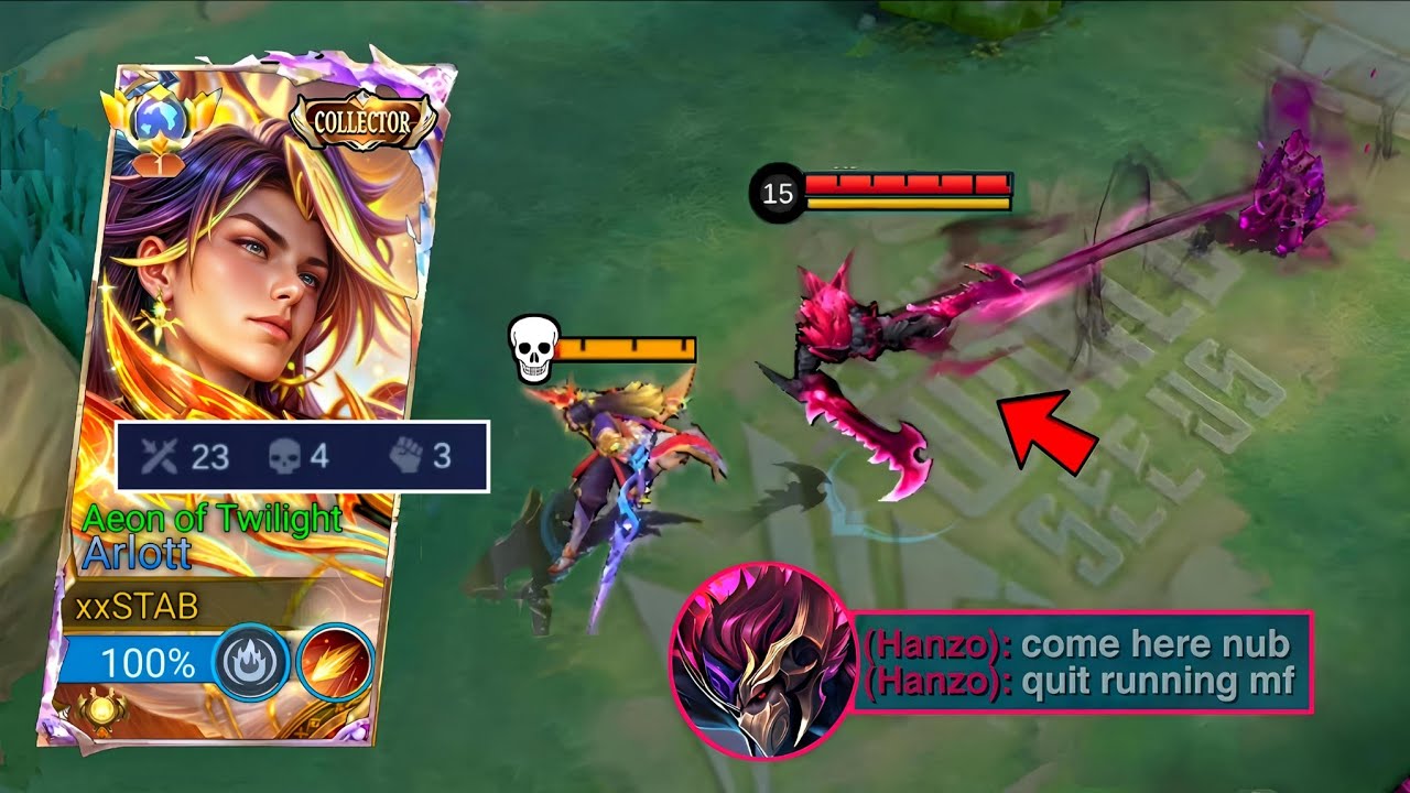 23 KILLS!! ARLOTT 1 SHOT CHEAT COMBO TO COUNTER META HEROES! - Even Buffed Hanzo is Useless! 