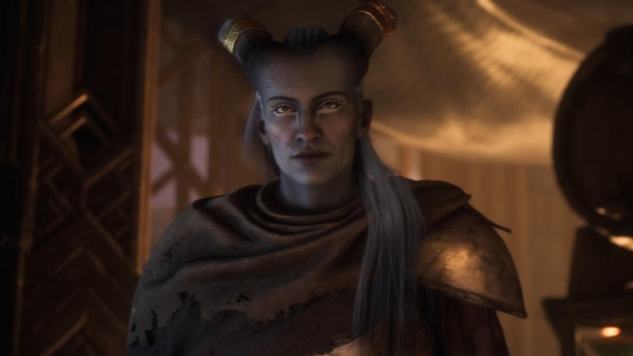 Dragon Age: The Veilguard - Intro with my Qunari Rook