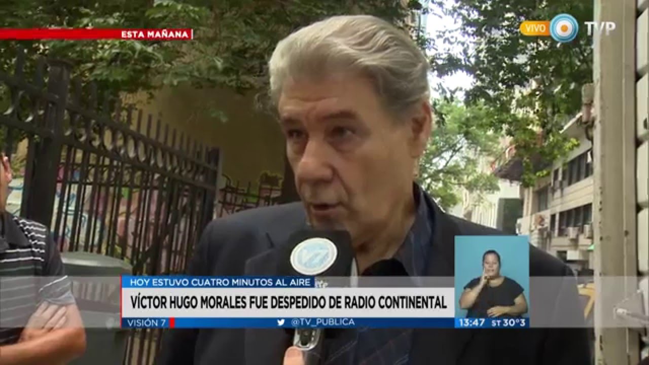 Visi&oacute;n 7 - V&iacute;ctor Hugo Morales fue despedido de Radio Continental