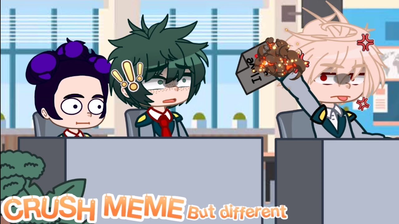 Crush Meme but Different.. || BakuDeku - BkDk || Bnha - Mha || Gacha Club Trend