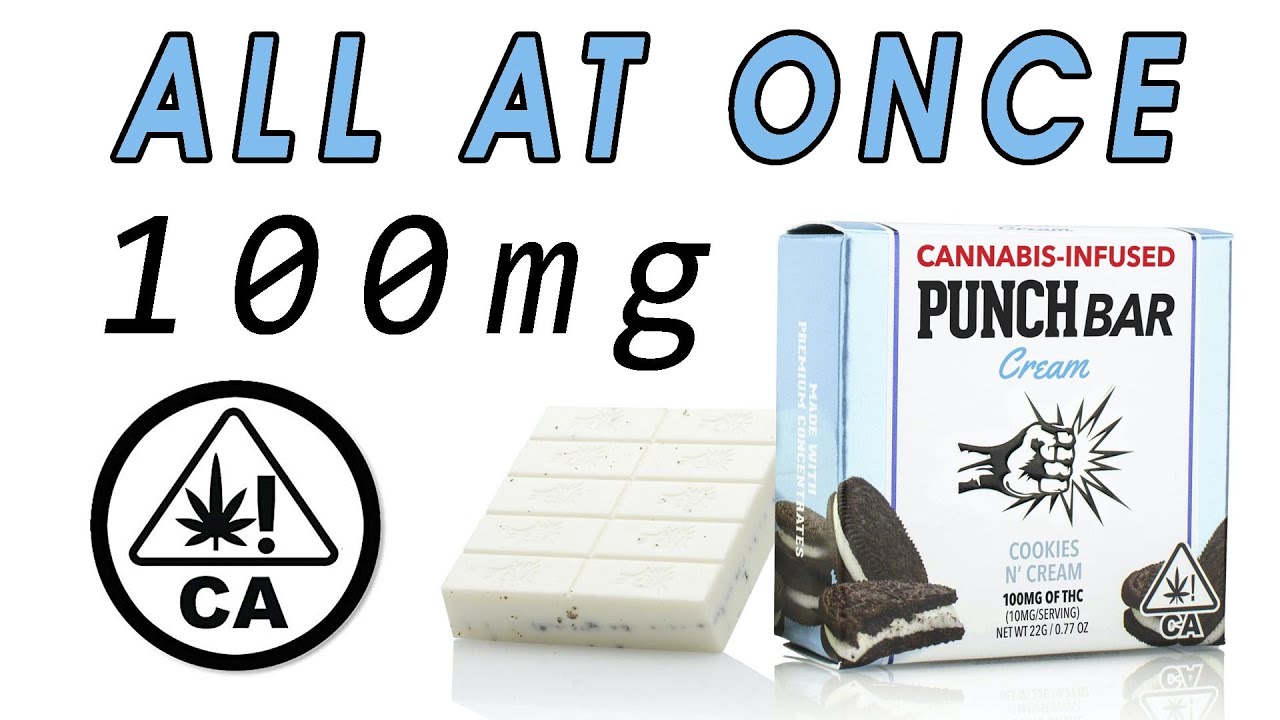How strong is 100mg THC Punch Bar - California Recreational