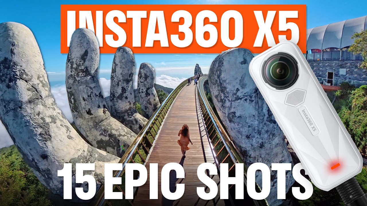 15 простых снимков Insta360 X5 для видеоблога о путешествии во Вьетнаме и руководство по редактир...