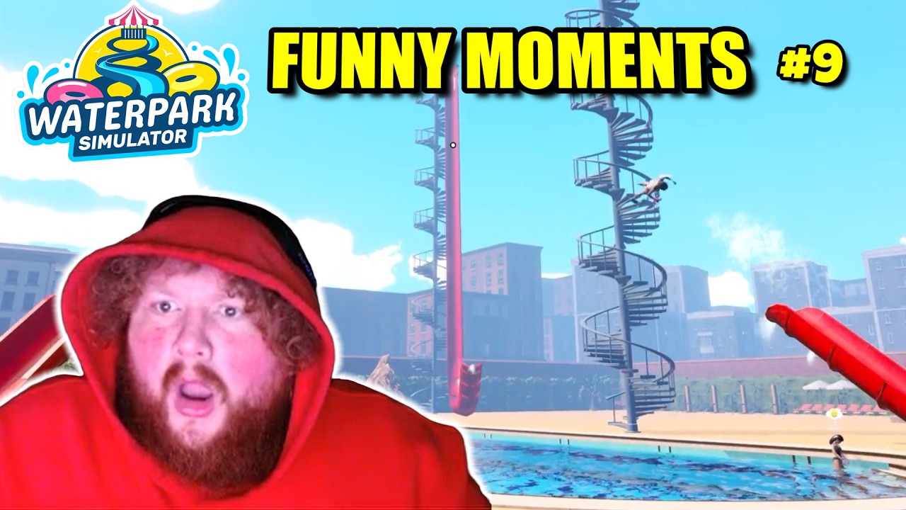 Лучшее от CaseOh Waterpark Simulator! (ЗАБАВНЫЕ МОМЕНТЫ) #9