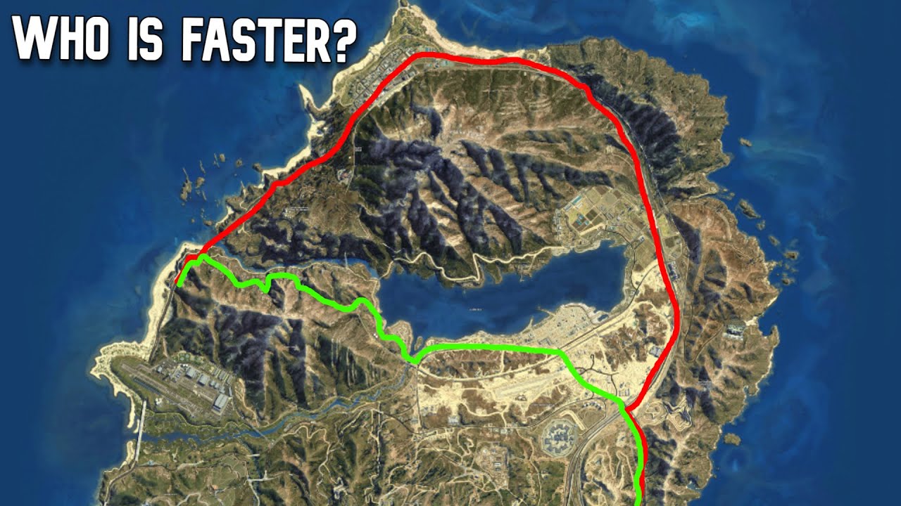 Что быстрее: срезать путь по бездорожью или ехать по шоссе?