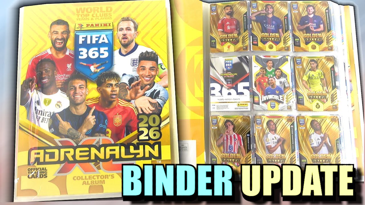 ADRENALYN XL 2026 FIFA 365 Binder Update | Golden Ballers & Invincible | Limited Edition