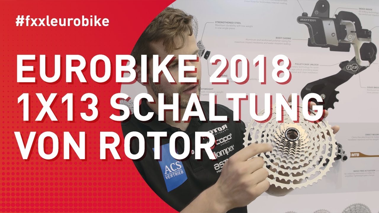 Rotor 1x13 - Hydraulische 13-fach Schaltung vorgestellt - Eurobike 2018
