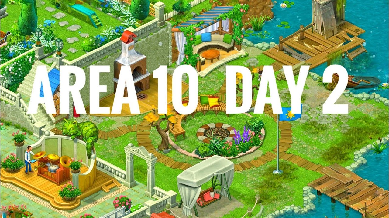 Gardenscapes Area 10, Day 2.