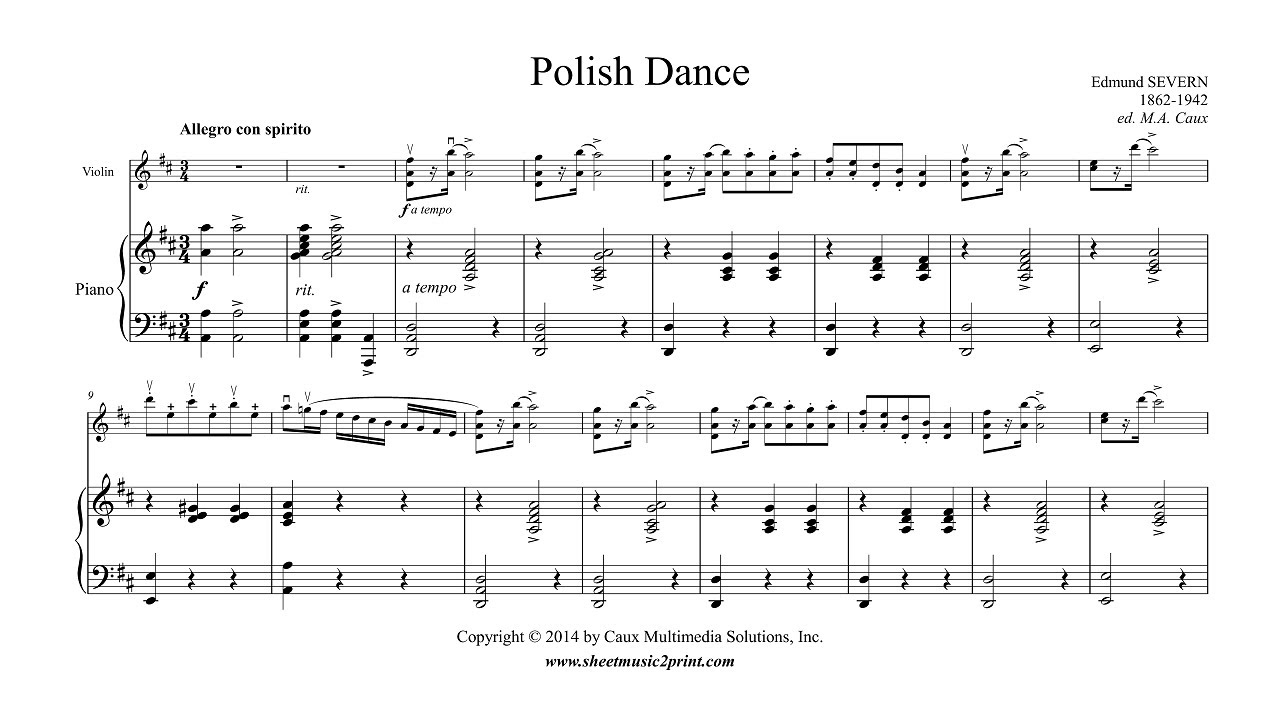 Severn : Polish Dance - Violin