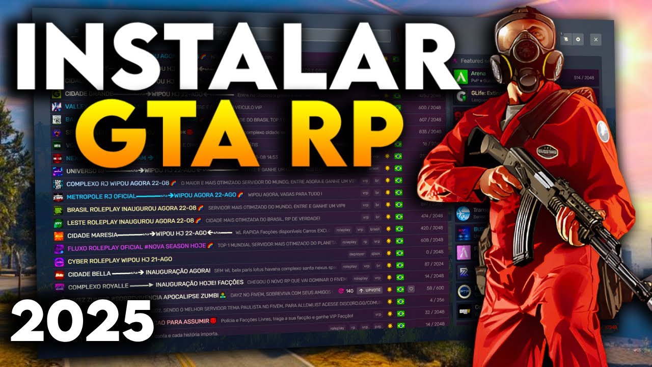 COMO INSTALAR E JOGAR GTA RP PASSO A PASSO 2025 - FIVEM