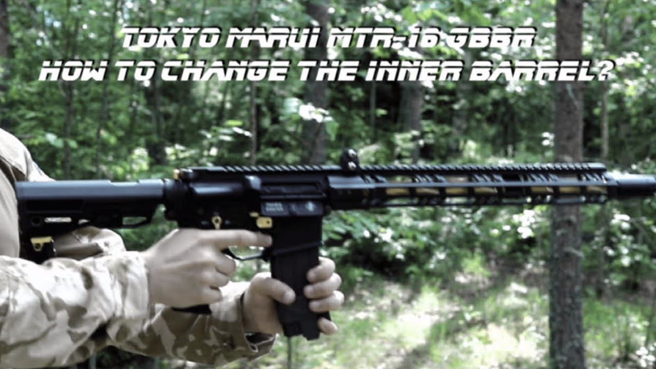Marui MTR-16 GBBR - How to change the inner barrel? / Kuinka vaihdetaan tilalle tarkkuuspiippu?
