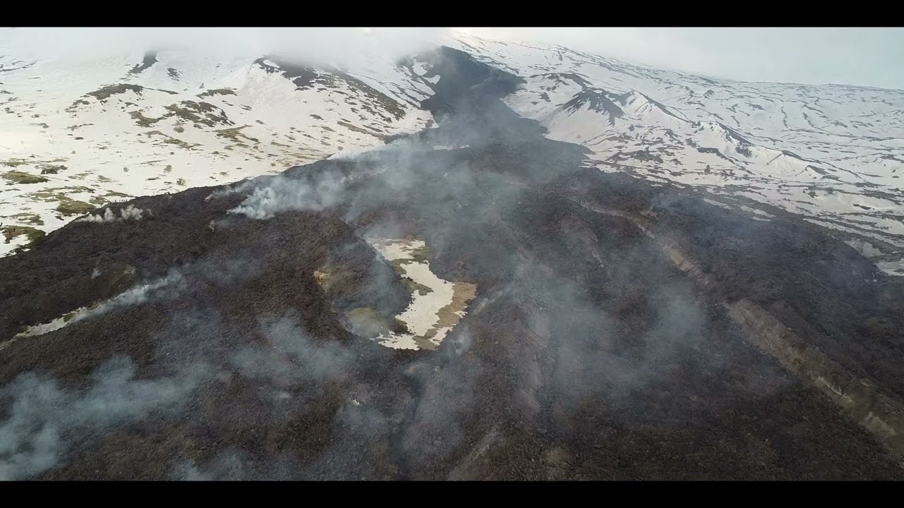 COLATA ETNA DELL'8 FEBBRAIO IN RAFFREDDAMENTO - Dji drone cinematic video 4K