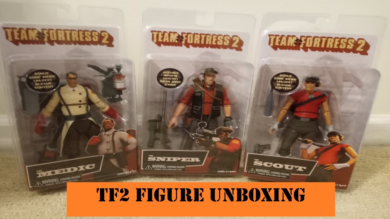 TF2 Neca Figures: Unboxing Scout, Sniper, and Medic