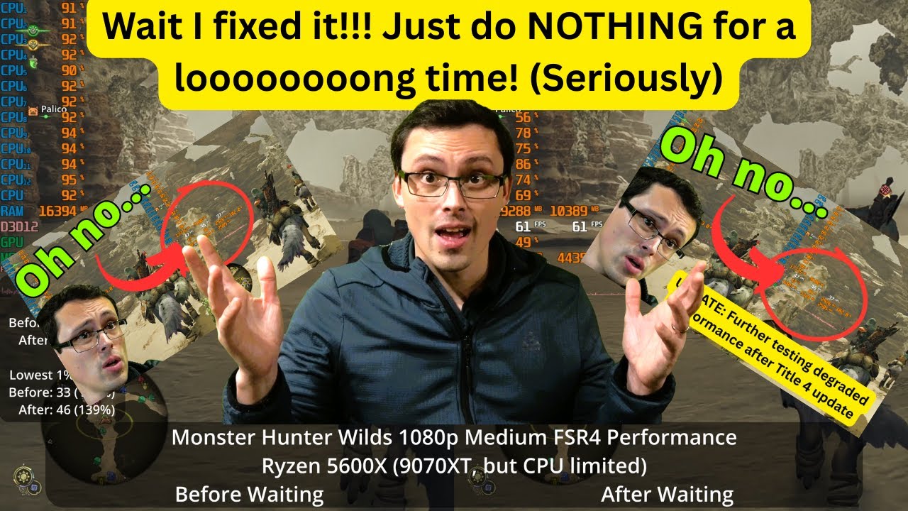I FIGURED IT OUT!!!!!!! Just needed to do NOTHING! (Also 8GB VRAM MH Wilds Title Update 3 vs 4)