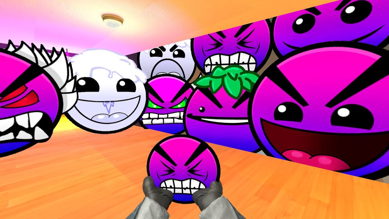 Saving AngryFace From Geometry Dash Emoji 