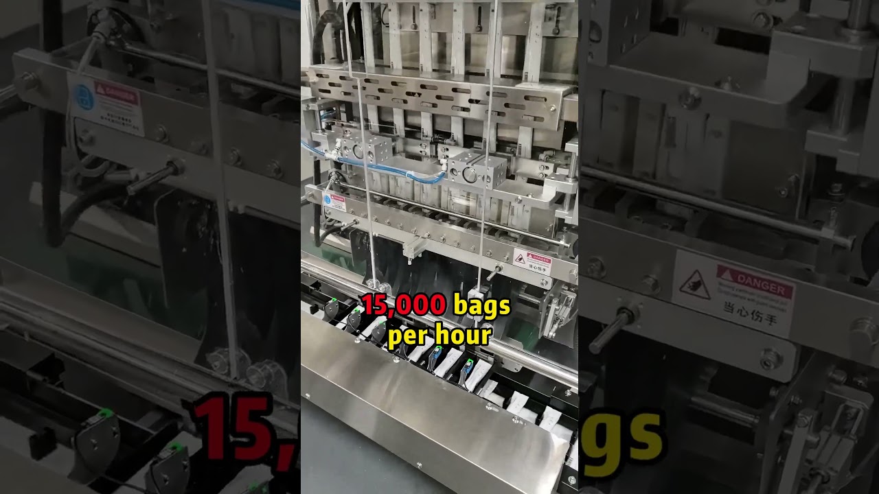 Multi-lane Automatic Food Packaging Machine #packaging #factory# #automation