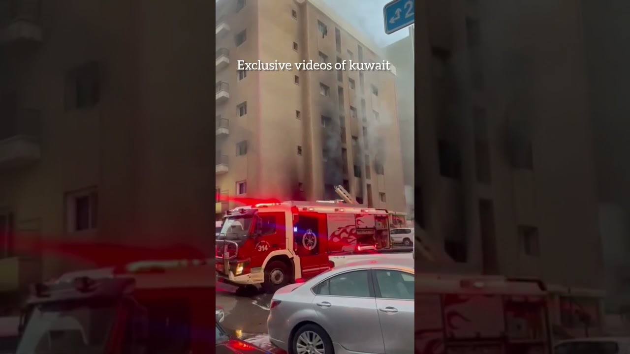 Kuwait building fire Exclusive videos of Kuwait