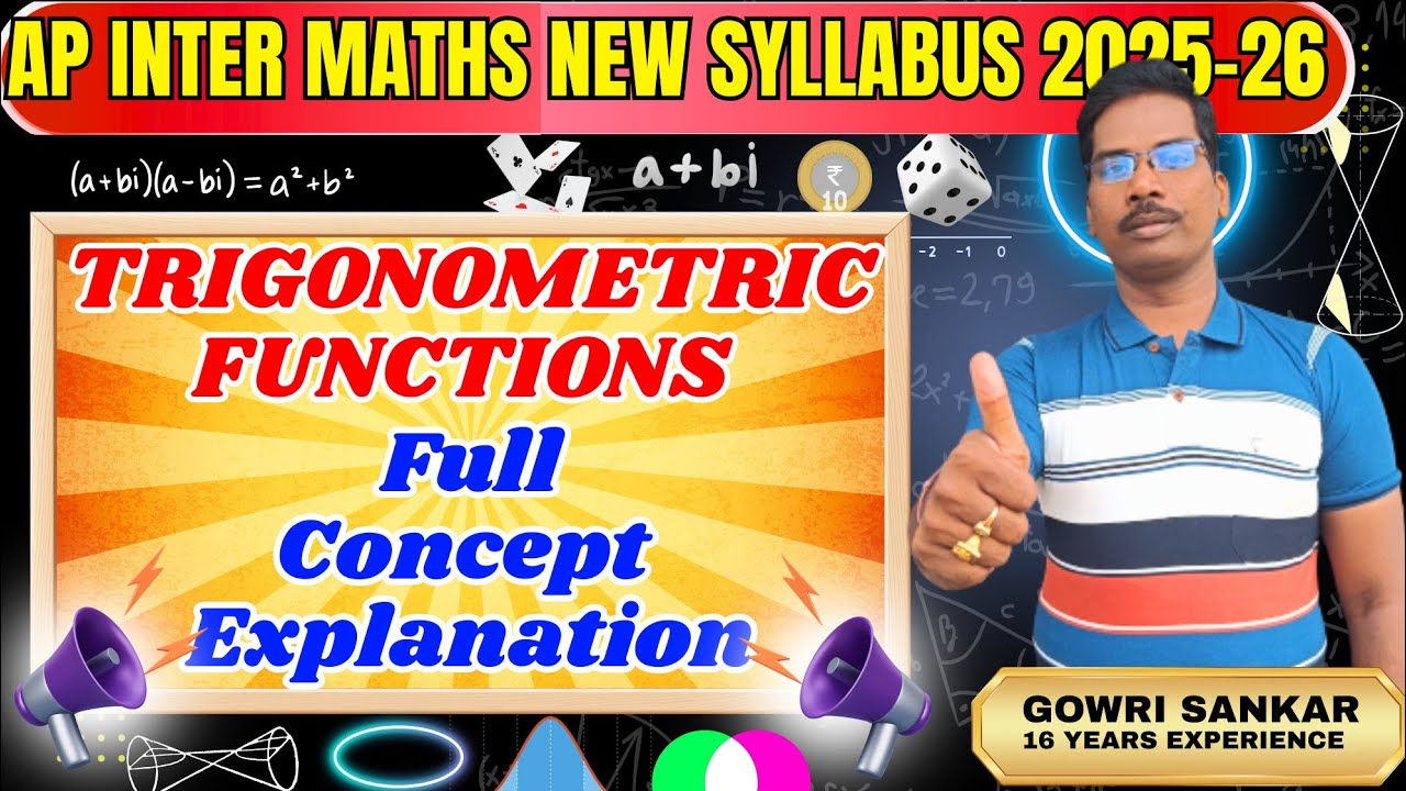 AP Intermediate Maths New Syllabus|| Chapter-3||Trigonometry Full Concept||Must Watch Video|| #viral