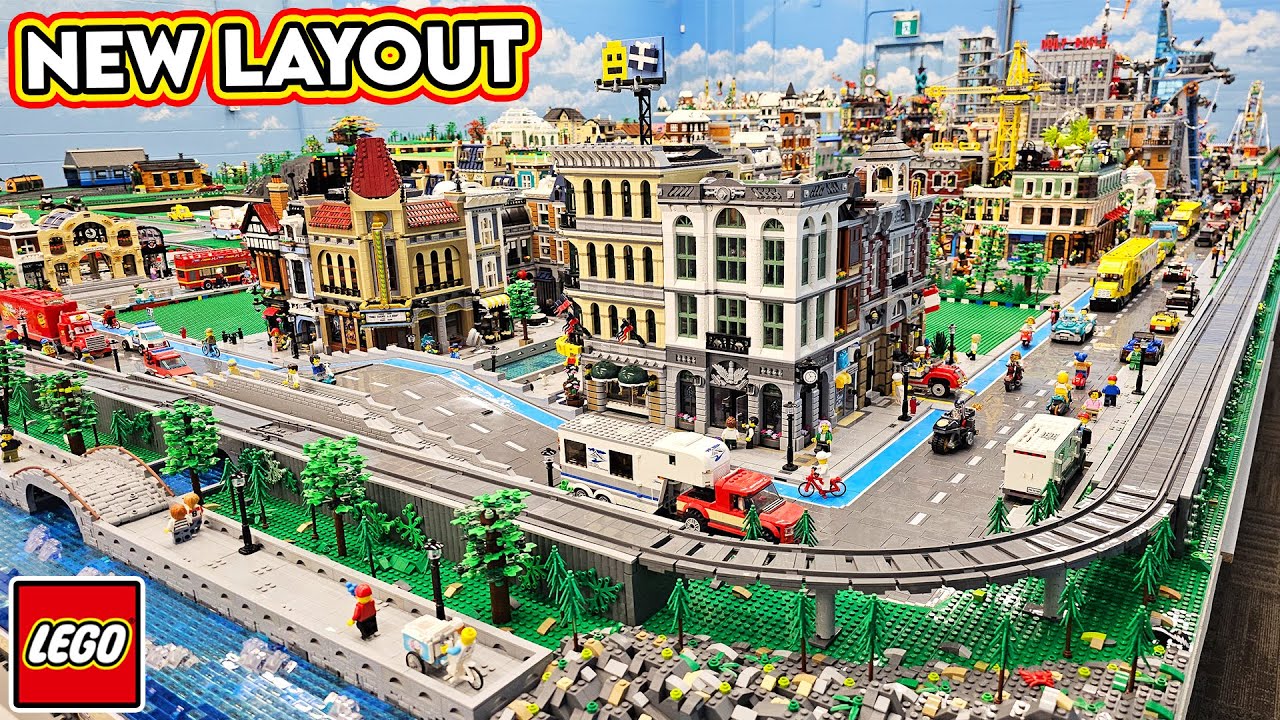 Меняем планировку центра города LEGO City!
