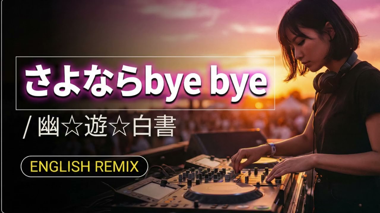 さよならbye bye | 幽☆遊☆白書 (English Ver.) – 馬渡松子  | DJ remix | EDM HOUSE  | 英語カバー