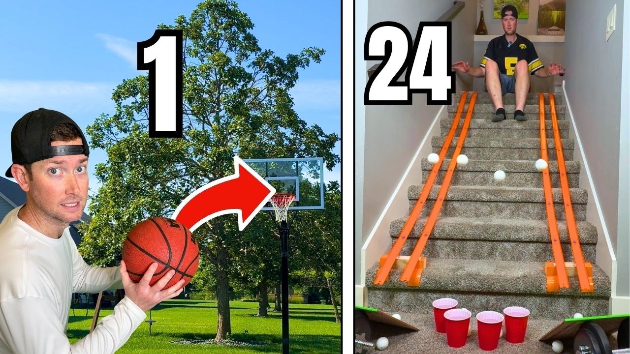 Can I Make 24 INSANE Trick Shots In Just 24 Hours?