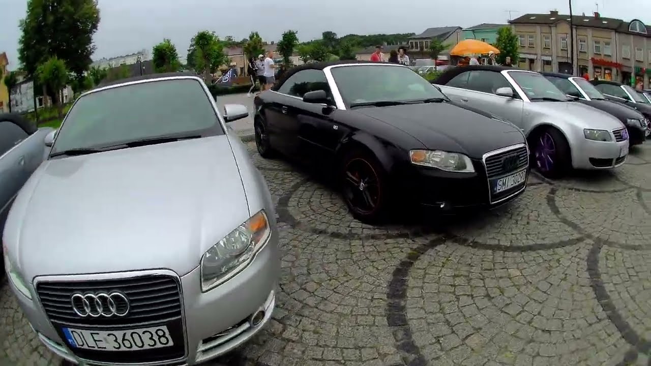 Zlot Audi A4 Cabrio w Poddębicach 07.06.2025 r.