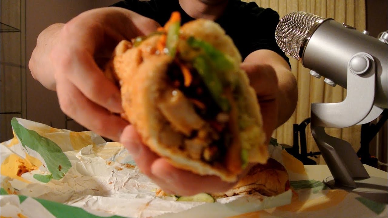 [ASMR] SUBWAY CHICKEN TERIYAKI SANDWICH | EATING SOUNDS | (No Talking)