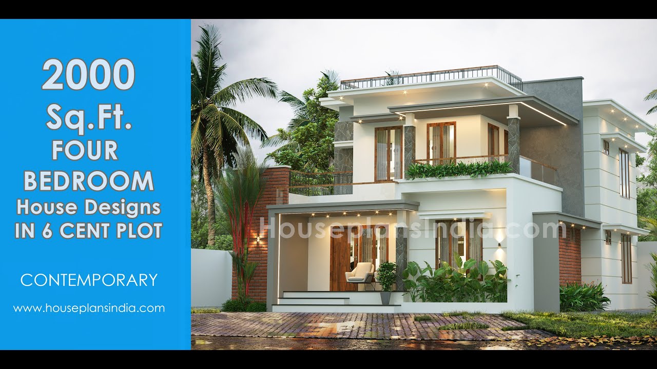 2000 Sq.ft. House Design  for 6 cent Plot| Ground + First Floor Plan