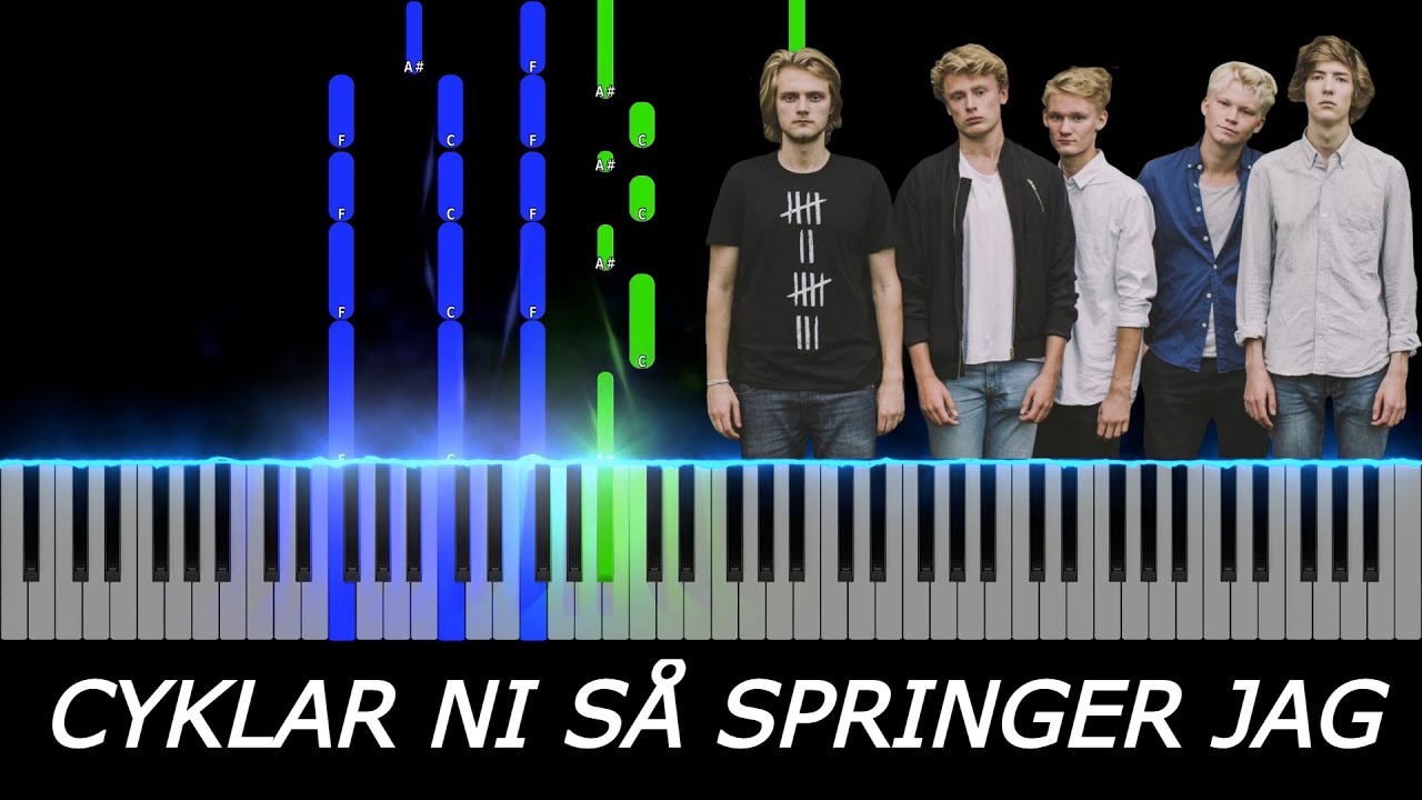 Cyklar ni så springer jag - Mares | Piano Tutorial