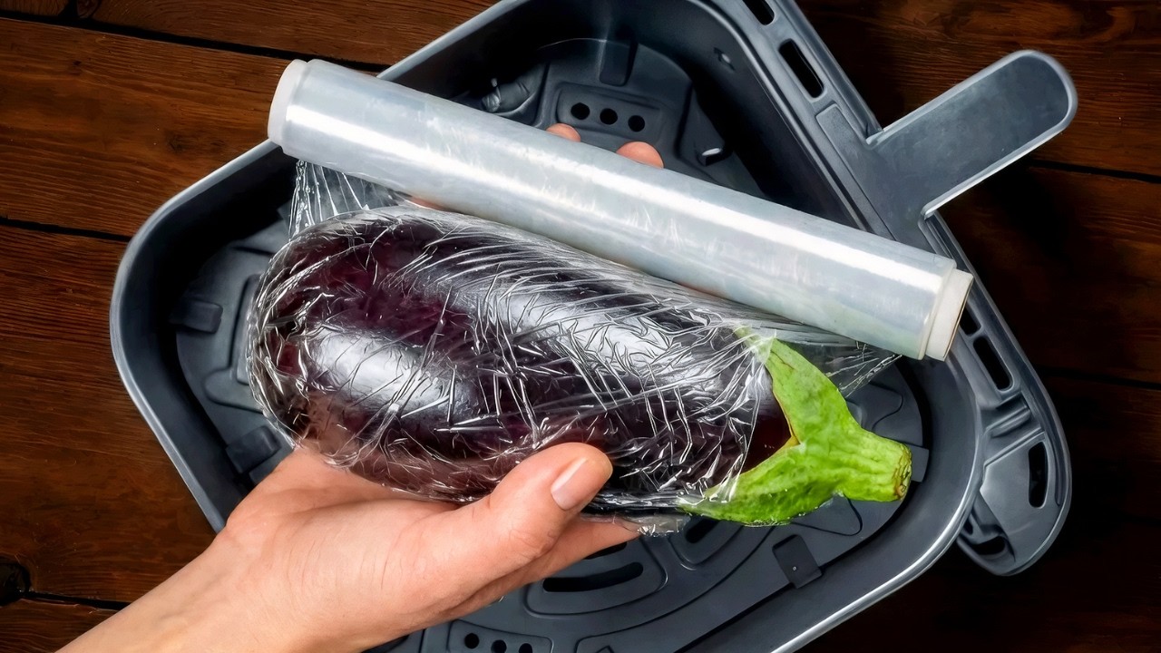 Just Wrap an Eggplant Like THIS… And Look What Happened! Air Fryer Eggplant Creamy Magic 🤯
