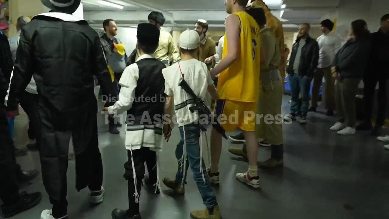 Israelis mark holiday of Purim in fortified bomb shelters