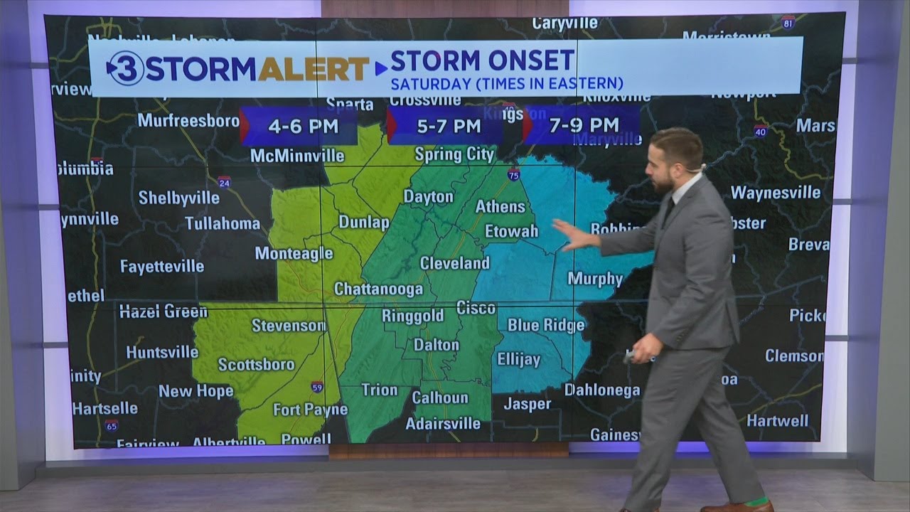 Clay Smith's Saturday weather