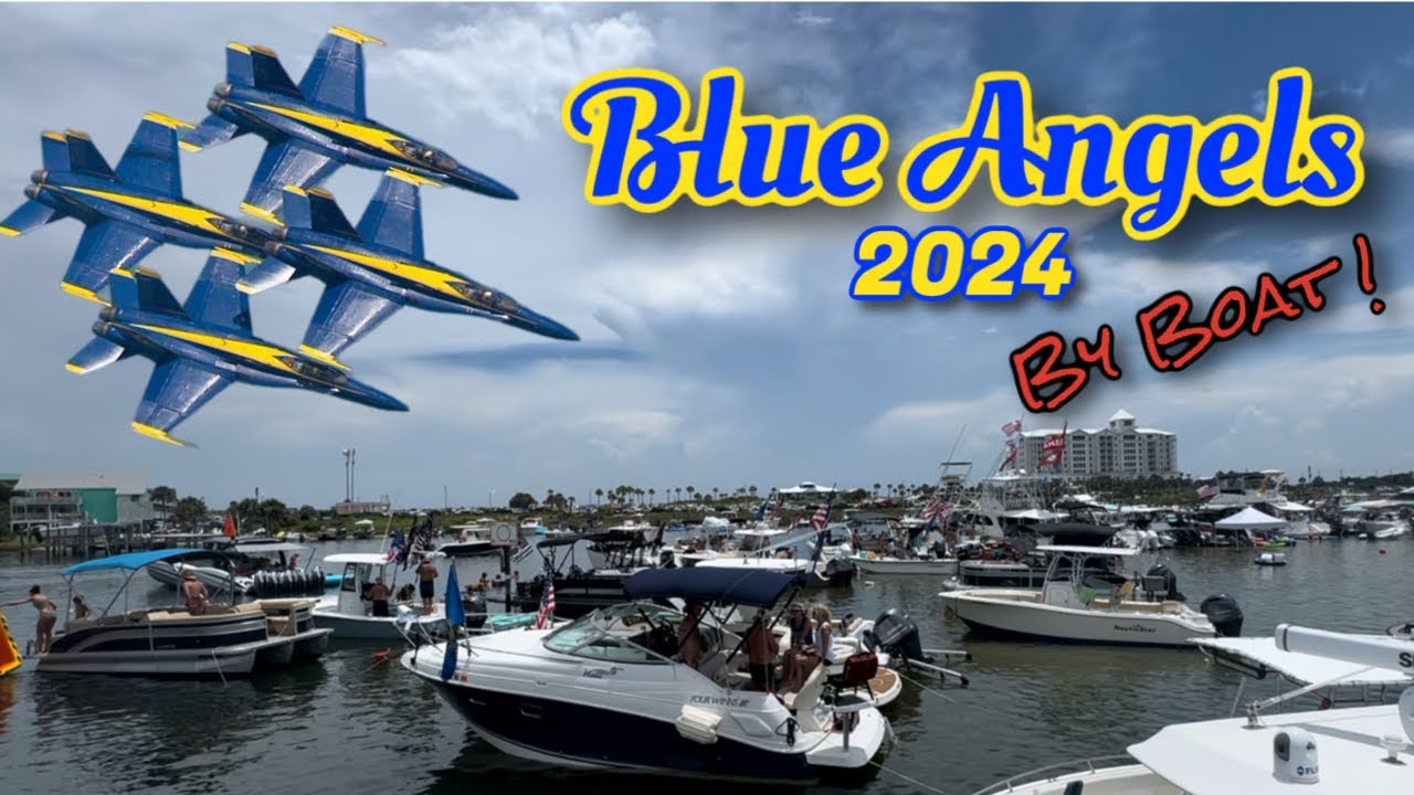 Spectacular Blue Angels 2024 Air Show By Boat! Pensacola, Florida