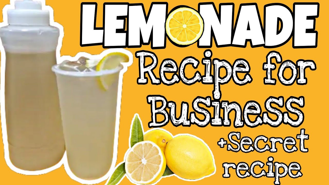 LEMONADE RECIPE FOR BUSINESS | SECRET FOR THE BEST LEMONADE SUGAR SYRUP