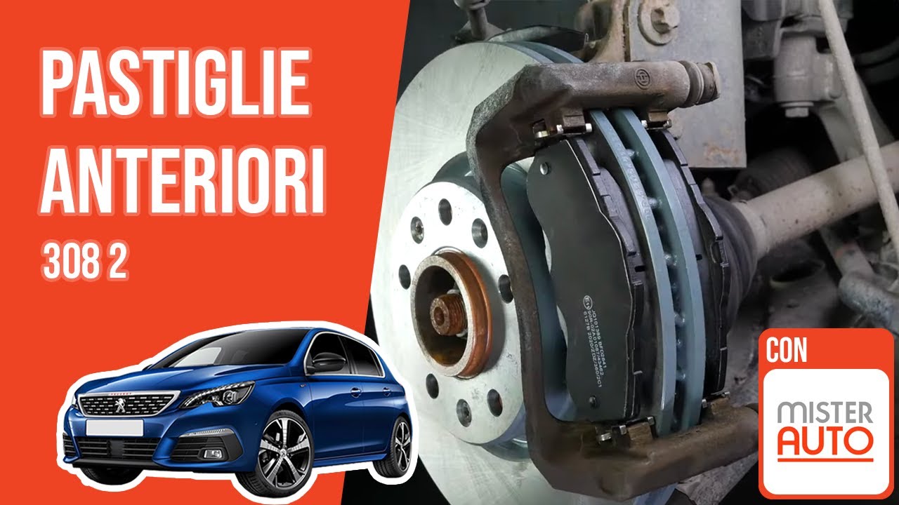 Cambio pastiglie anteriori Peugeot 308 2 🚗