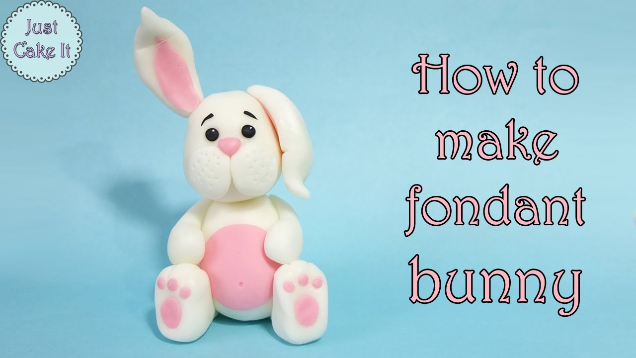 How to make fondant bunny cake topper / Jak zrobić królika z masy cukrowej