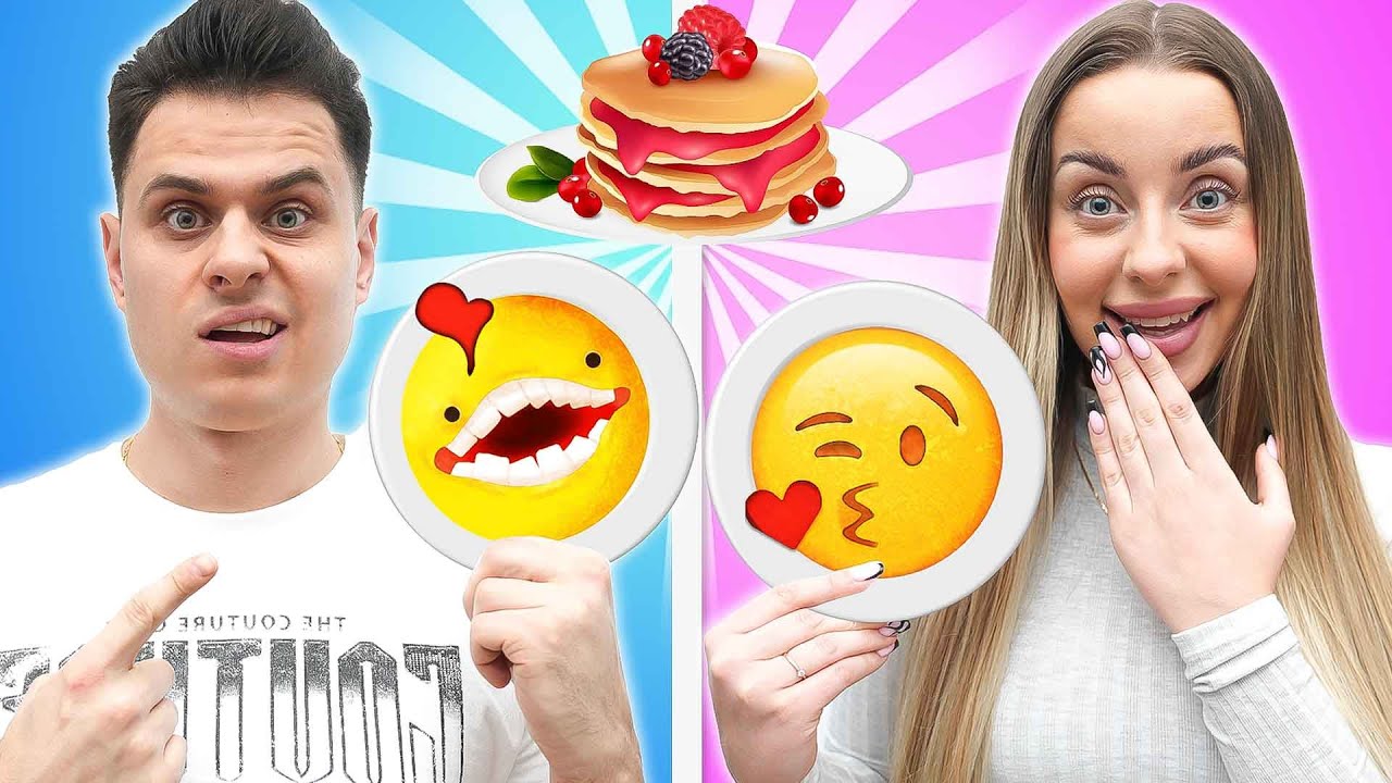 PANCAKE EMOJI CHALLENGE Z EKIPĄ na WALENTYNKI! ❤