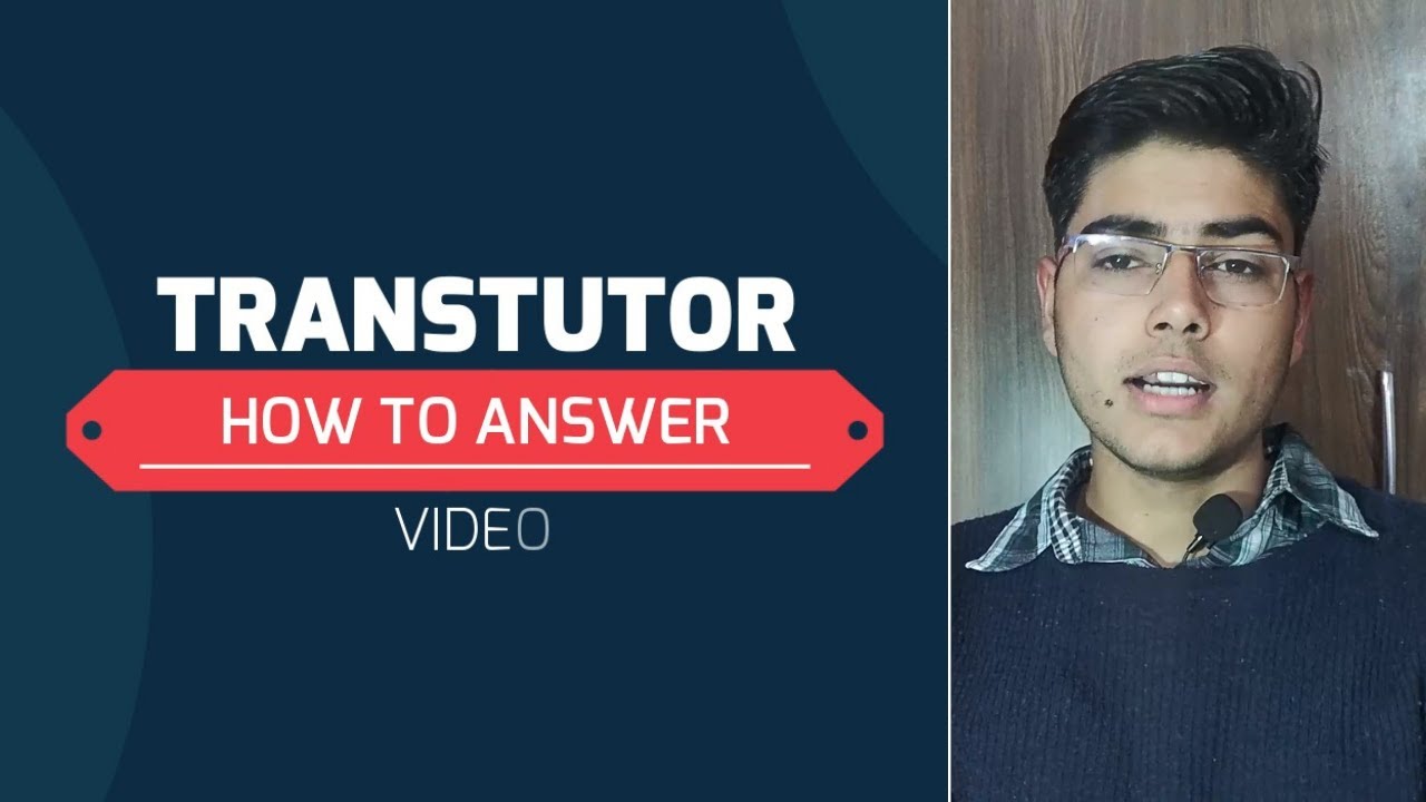 TRANSTUTOR - HOW TO ANSWER QUESTION |||| PAYMENT PROOF ||||