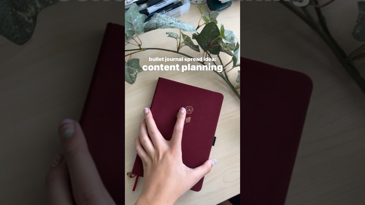 bullet journal spread ideas 🦋 content planning bujo spreads for creators