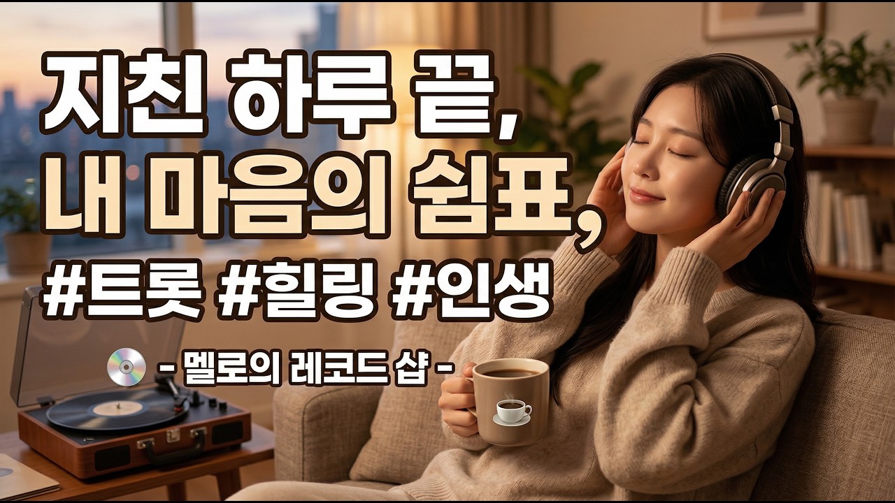 💿 ☕ 지친 하루 끝, 당신의 마음이 머물다 갈 쉼표 같은 음악들 #Life #Trot #힐링 #인생 #트롯 #멜로의 레코드샵