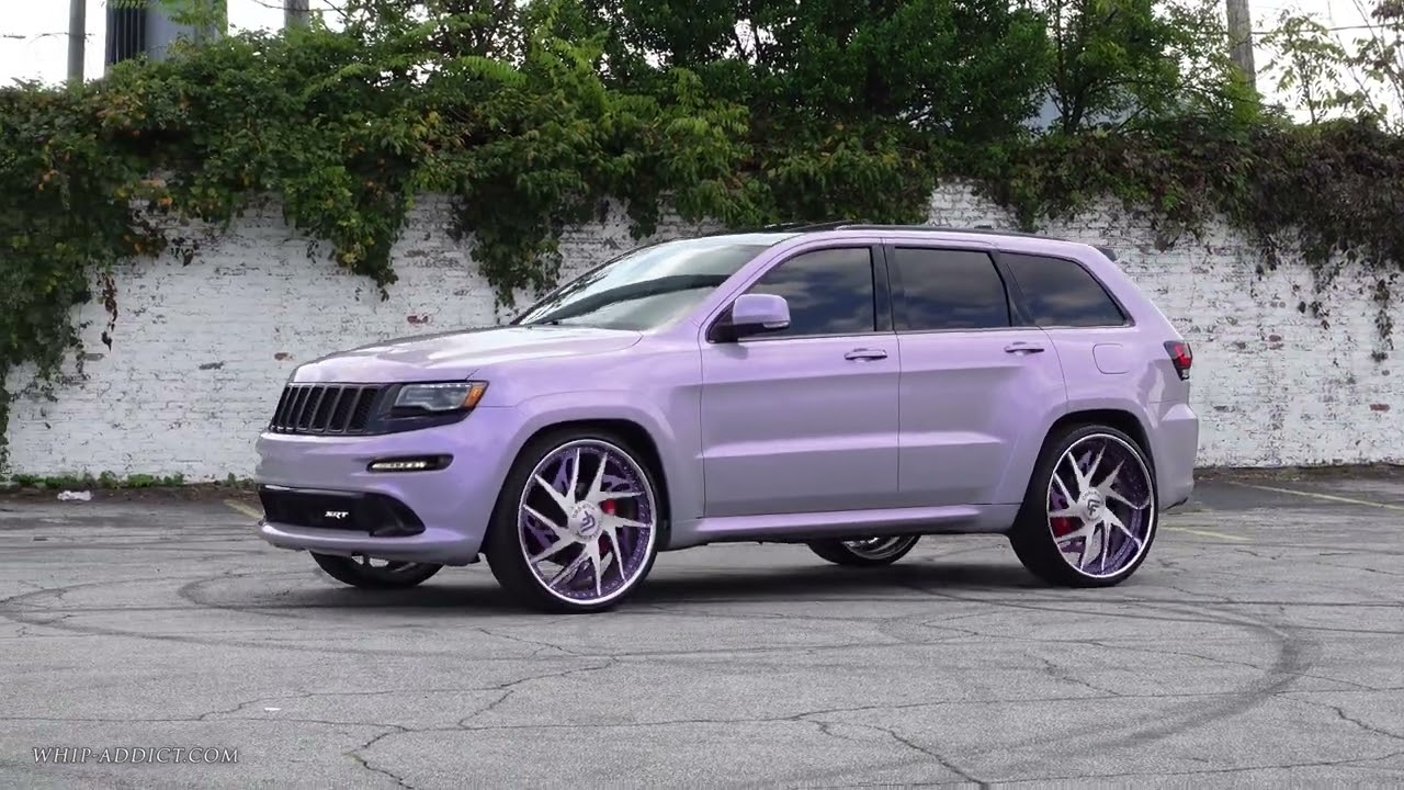 WhipAddict Exclusive: Custom Wrapped SRT Jeep Cherokee on Big Cap 26s Custom Painted to Match!