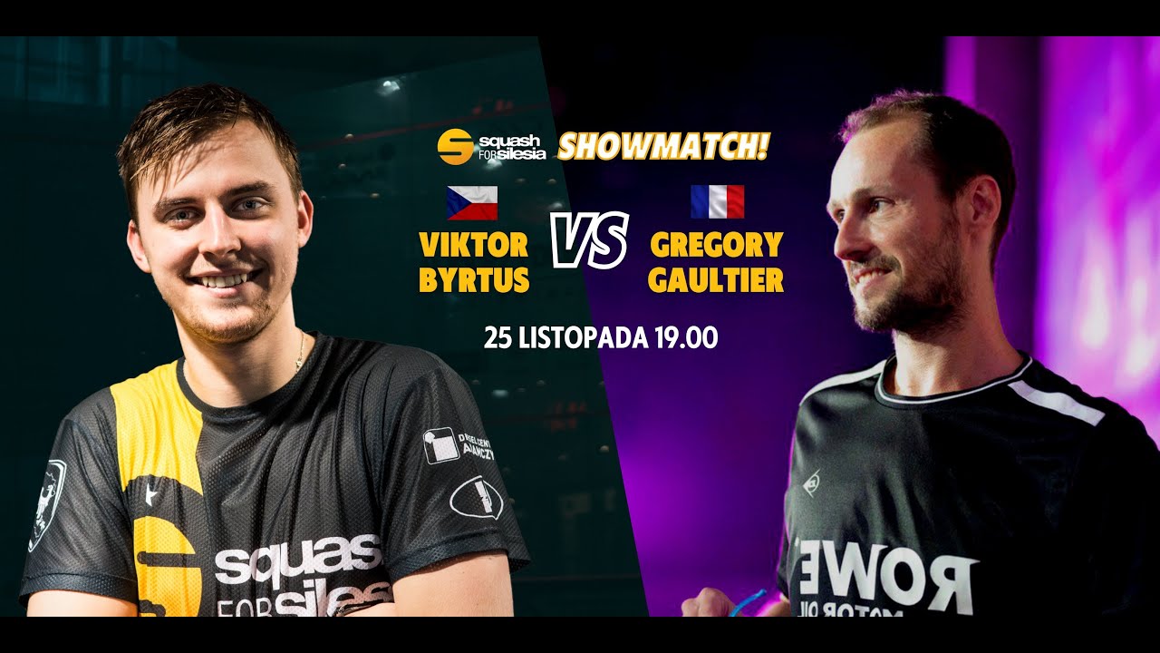 Mecz pokazowy Gregory Gaultier (FRA) - Viktor Byrtus (CZE)