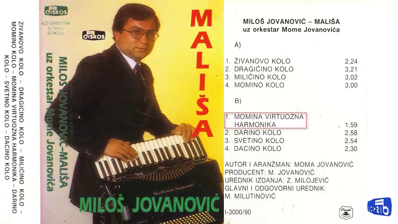 Milos Jovanovic Malisa - Kola - (Audio 1990) - CEO ALBUM