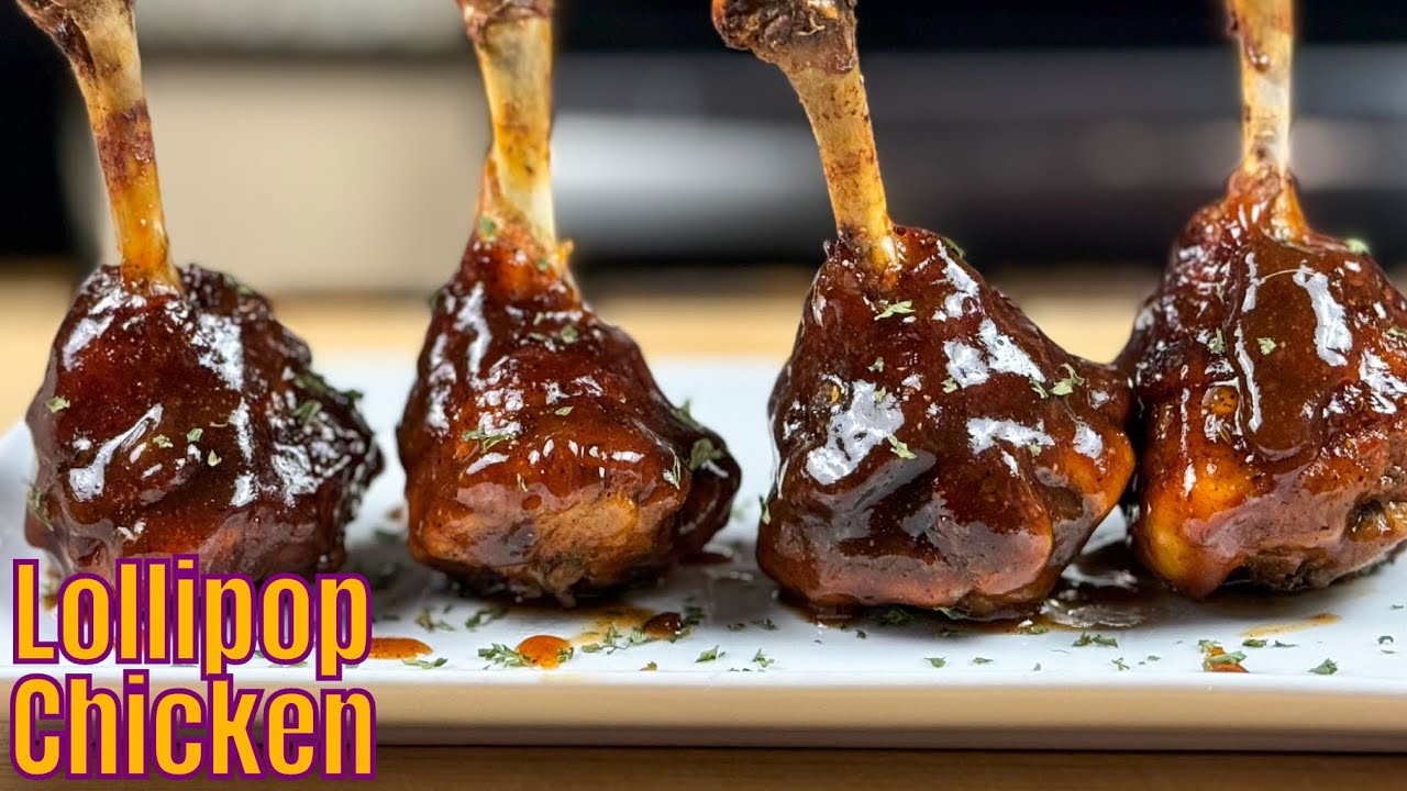 Oven Baked Chicken Lollipops Drumsticks | Barbecue Chicken Recipe