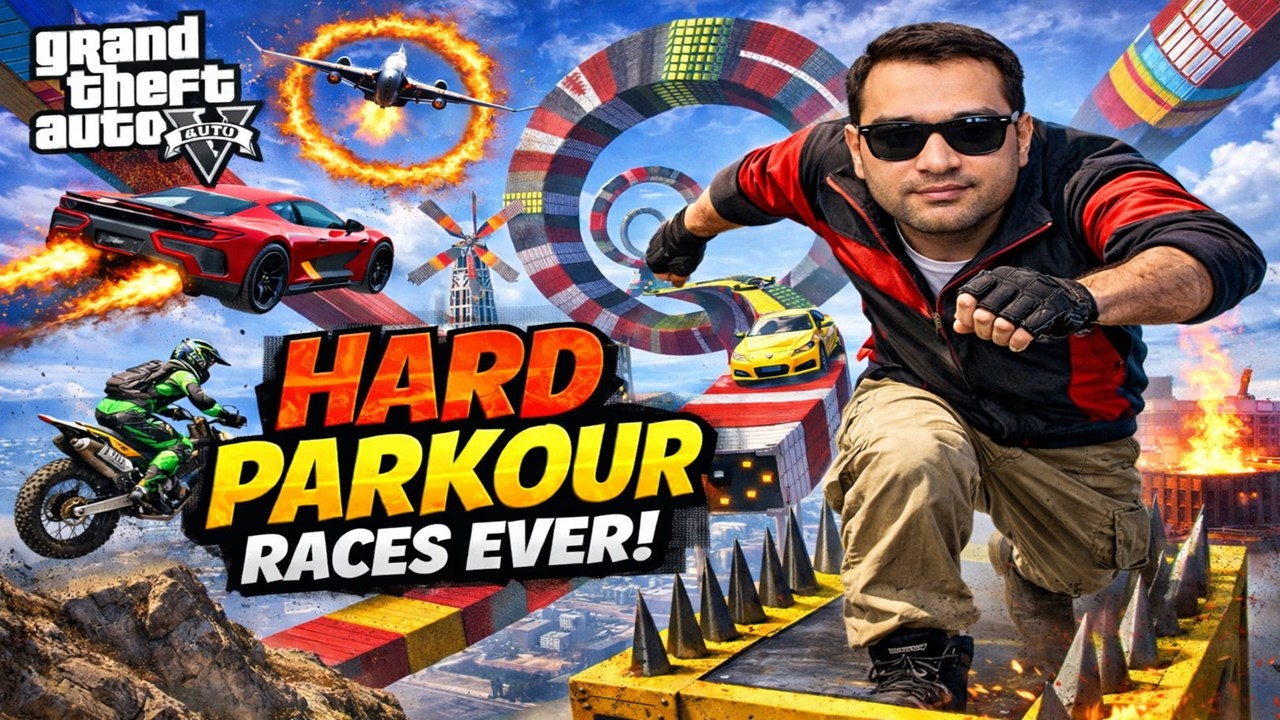 GTA 5 PARKOUR CHALLENGE LIVE 🚀IN PUNJABI | PUBG | CK DOC GAMING