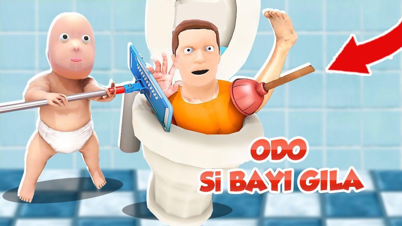 BAYI DAJAL ODO MASUKIN BAPAK STRESMEN KE JAMBAN !!!!
