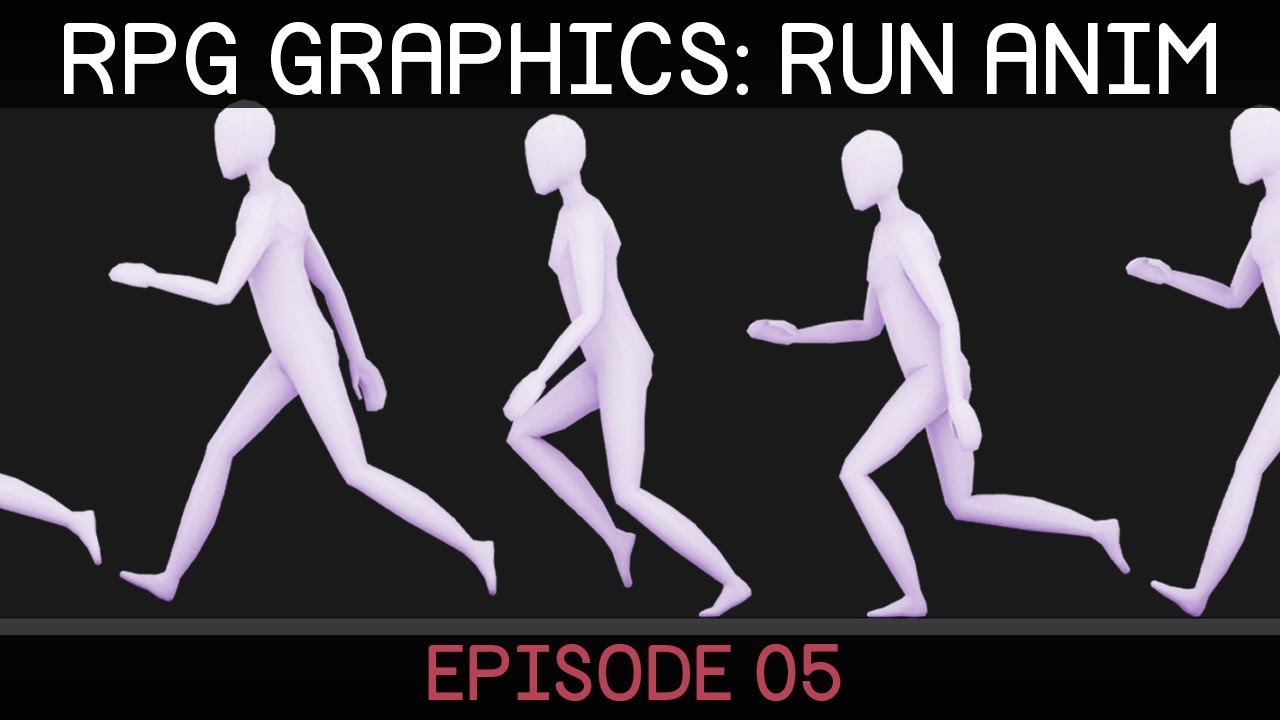 RPG graphics E05: Run animation [Blender]
